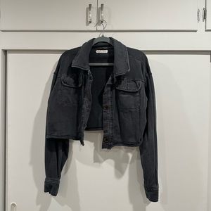 Free People Cropped Shirt Jacket